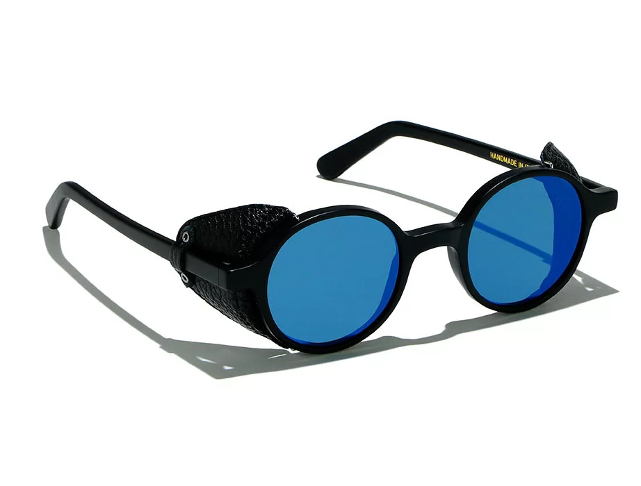 L.G.R - Reunion Flap Nero Matto Lente Blu - immagine 2